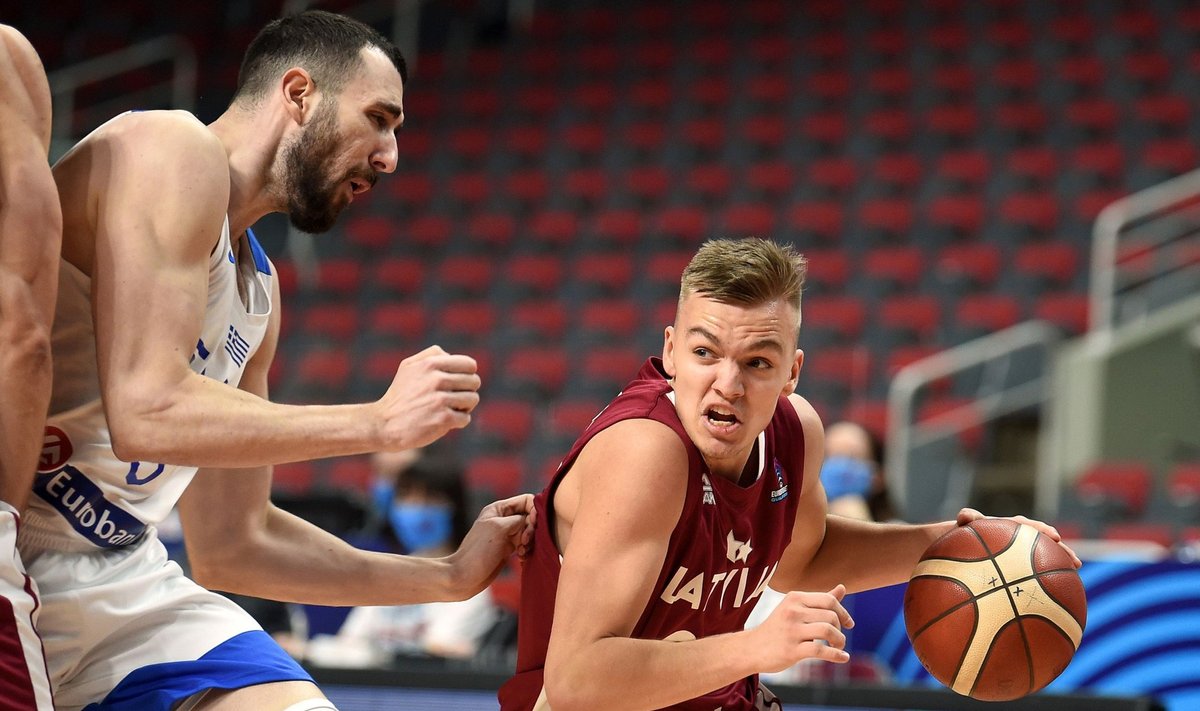 (SP)LATVIA-RIGA-BASKETBALL-FIBA EUROBASKET 2022 QUALIFIERS-LATVIA VS GREECE