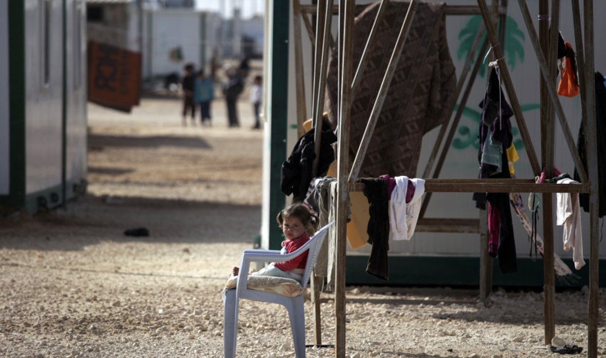 Süüria laps põgenikelaagris Jordaanias.