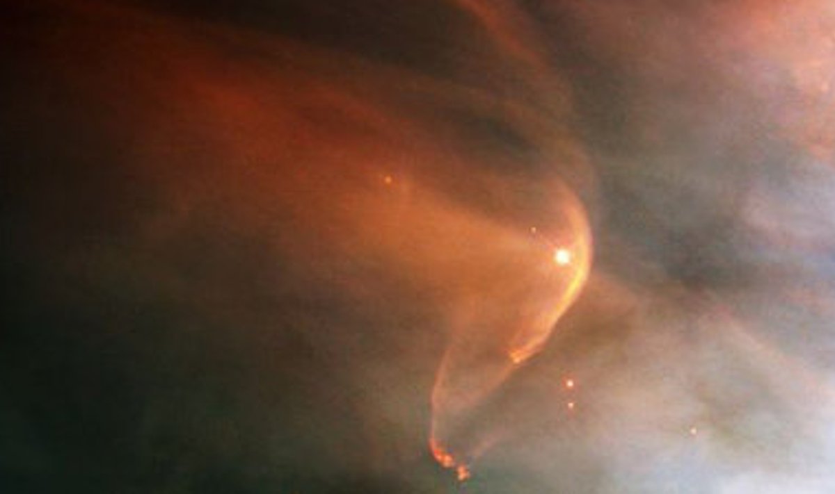 Heliosfäär sarnaneb L. L. Orionist ümbritsevale astrosfäärile. ESA/NASA