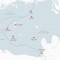 KAART | Venemaa kaitseministeerium soovitab Soome ja Leedu vastas ning Narva jõe suudmes merepiiri nihutada