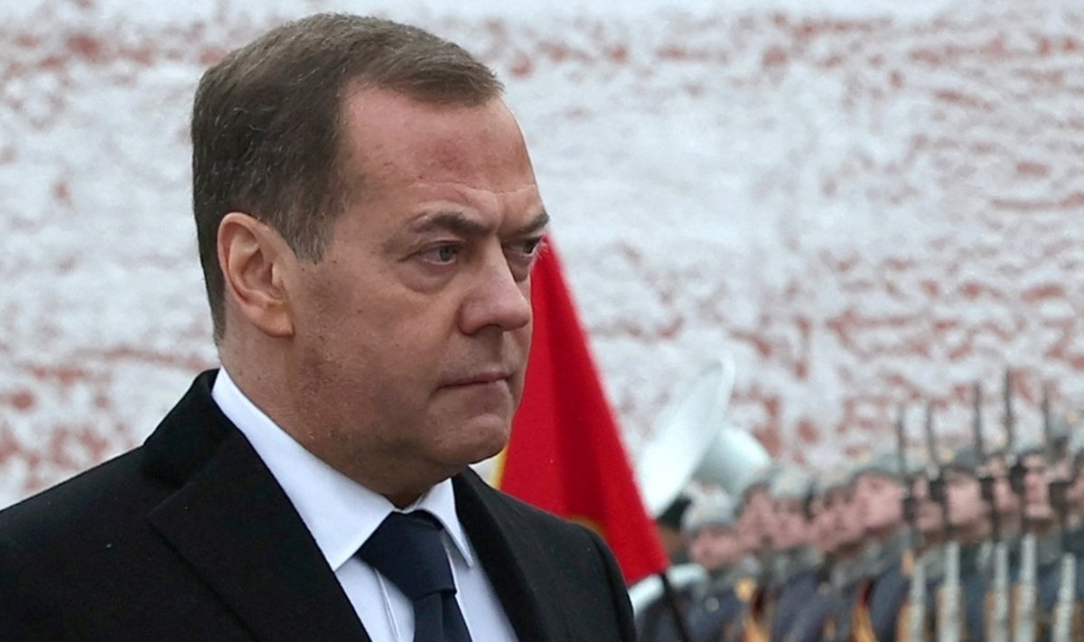 Dmitri Medvedev Moskvas Isamaa kaitsjate päeval 23. veebruaril