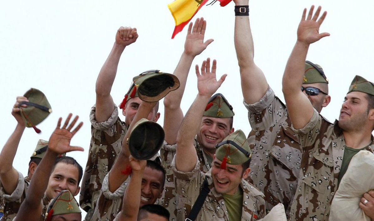 Hispaania brigaadi ASPFOR XIX võitlejad Afganistani lahkumise eel.