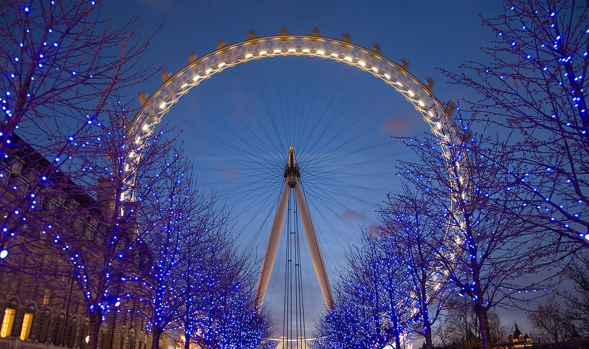 London Eye nimeline vaateratas Londonis (Wikimedia Commons / Diliff)
