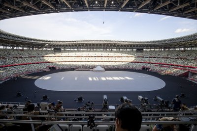 Tokyo olümpiastaadion enne avatseremooniat.