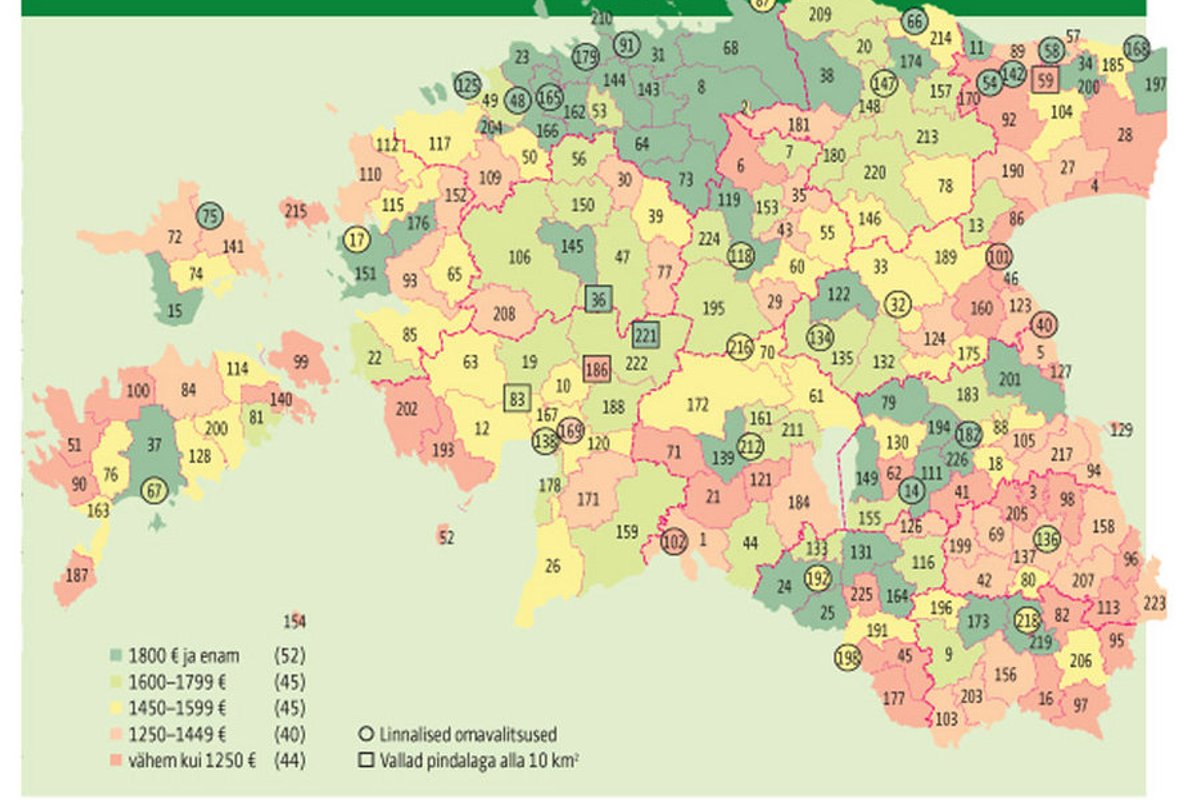 Eestimaa Kaardid Vii Kus On Kõige Väärtuslikumad Töökohad Maaleht