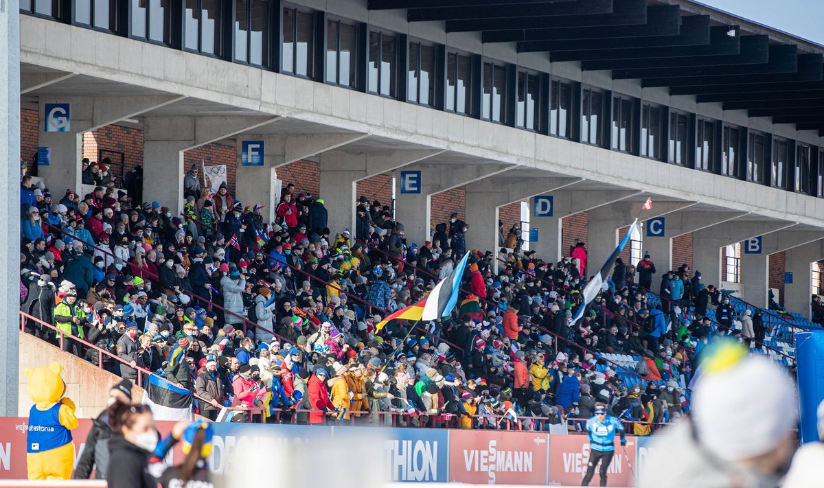 2022. aastal tõi laskesuusatamise etapp tribüünid rahvast triiki täis.