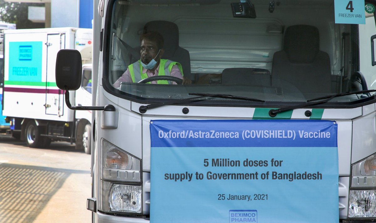 Aasias on AstraZenecal kõik load juba olemas. Kui Bangladesh saab viis miljonit doosi, siis Eestil on veebruaris lootust 75 000 doosile.