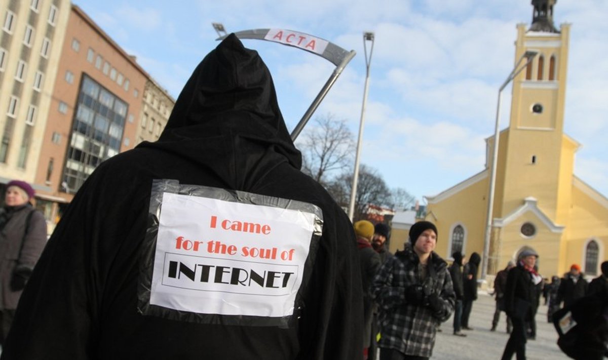 ACTA vastane meeleavaldus Tallinnas