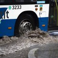 В понедельник ливни перегрузили систему отвода дождевой воды в Таллинне