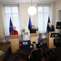 ФОТО и ВИДЕО | „Мы счастливы быть сегодня в Эстонии“. Столтенберг, фон дер Ляйен и Каллас дали пресс-конференцию