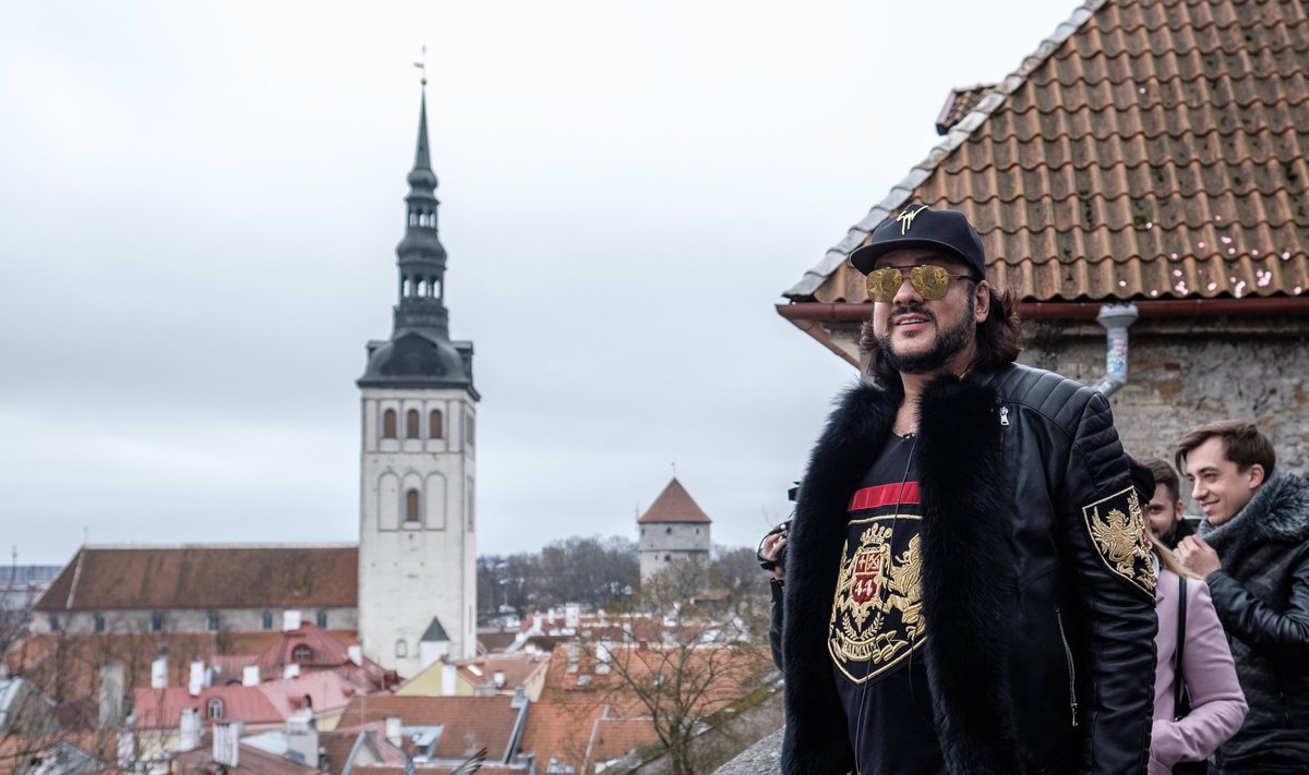 Filipp Kirkorov koos bändi Doredosega külastamas Tallinnat 25.03.2018.