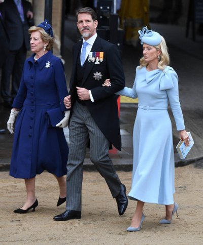 Kreeka kuninganna Anne-Marie, kroonprints Pavlos ja kroonprintsess Marie-Chantal 