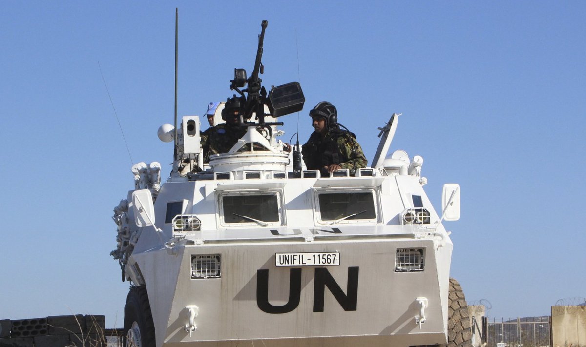 ÜRO kohalolek Liibanonis on tugevalt soomustatud. 