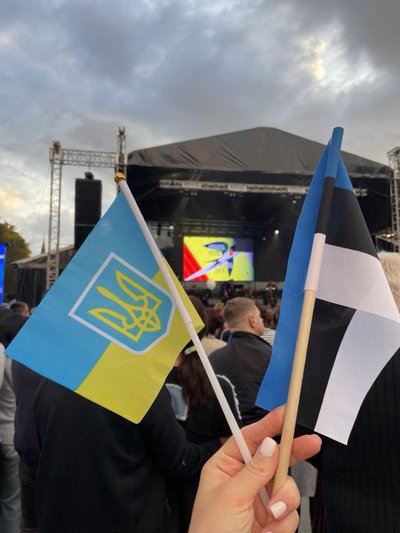 Фото, сделано на концерте, посвященному Дню Независимости Украины в Таллинне, август 2023
