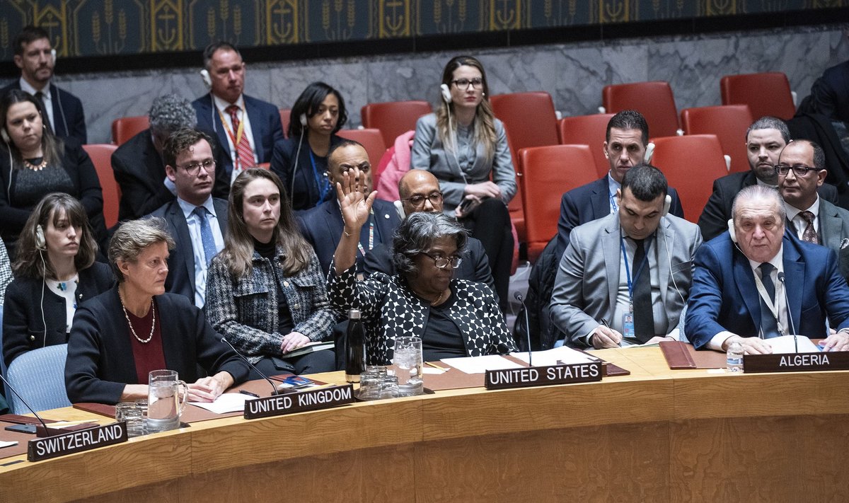 ÜRO Julgeolekunõukogu hääletus.