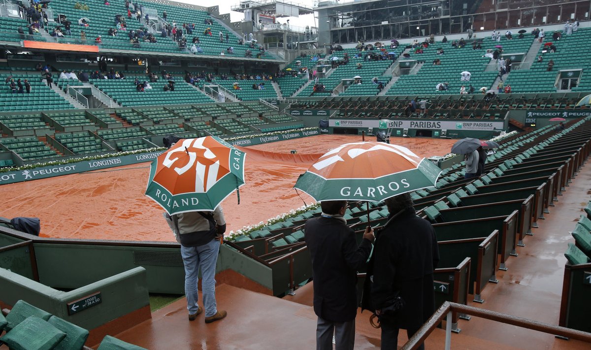 Vihm sundis French Openi mängud ära jätma
