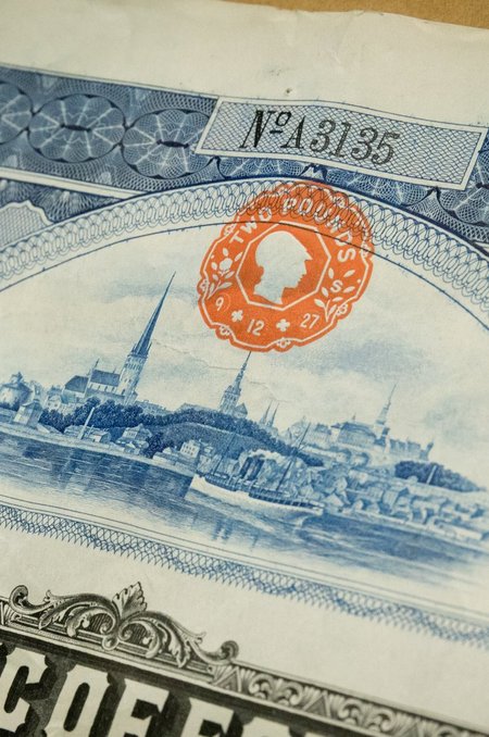 Eesti Vabariigi 1927. aasta võlakiri.