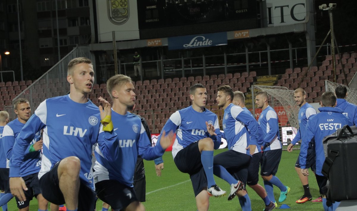 Eesti koondis alustas 2018. aasta MM-valiksarja eile õhtul Bosnia ja Hertsegoviina koondise „kindluses” Bilino Polje staadionil.