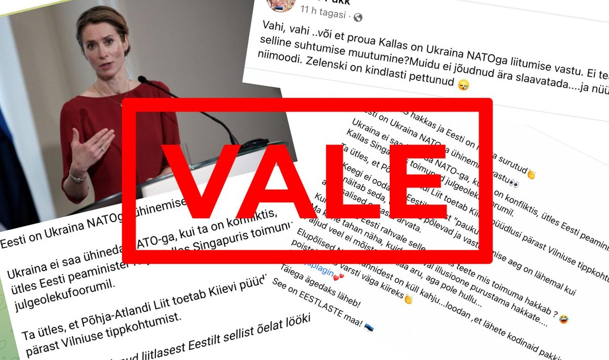 Kuvatõmmised Facebookist ja Telegramist