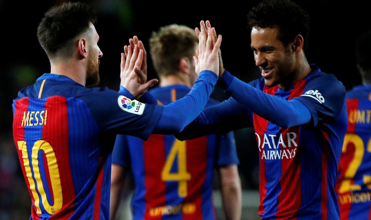 Lionel Messi ja Neymar Barcelona päevil