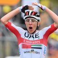 Noor sloveen noppis etapivõidu, Tour de France'il vahetus üldliider