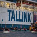 FOTOD ja VIDEO | Tallinki Silja Europa sattus G7 kliimaprotestide tulipunkti. Laevale kuvati jõulisi sõnumeid