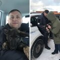 ФОТО | История со счастливым концом: нарвские полицейские вернули потерявшегося щенка хозяину