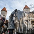 ФОТО: Пушные зверофермы запретить! Защитники животных промаршировали по Старому Таллинну
