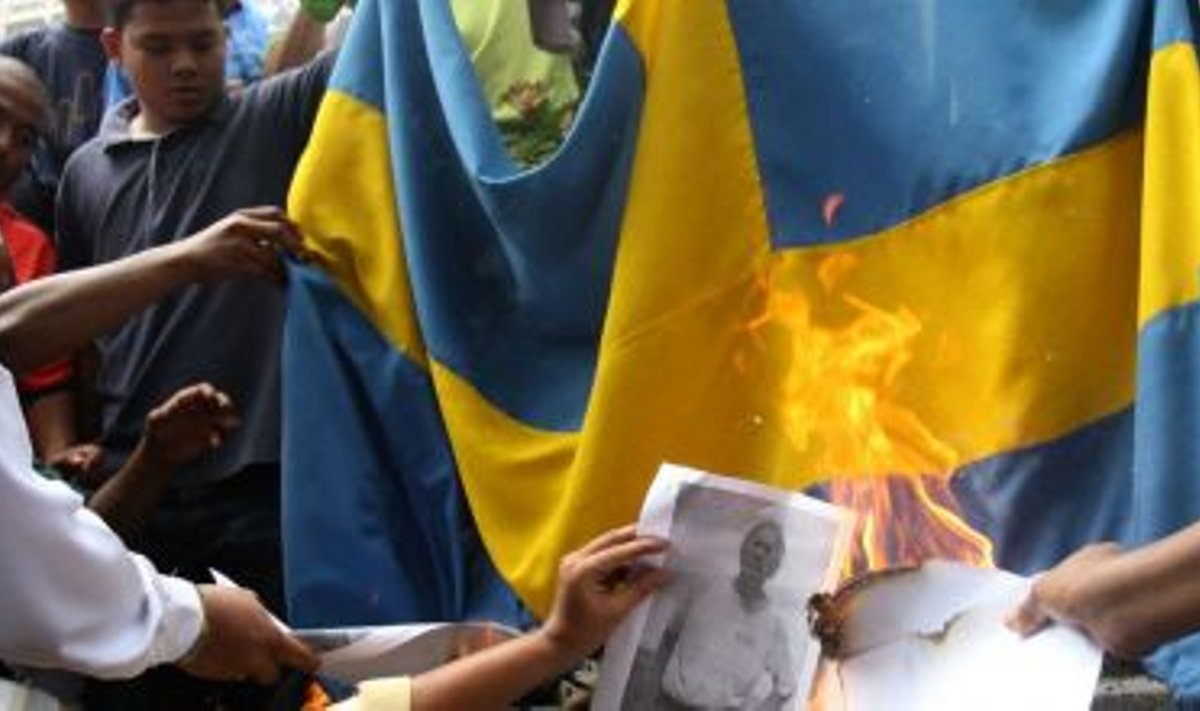 Rootsi lipu põletamine Malaisias