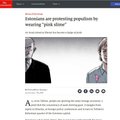 The Economist: eestlased protestivad populismi vastu, kandes „roosat ila”