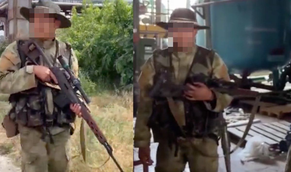 Mees on selgelt äratuntava "kauboiomütsiga" esinenud juba ka varem mitmetes venemeelsete väljaannete avaldatud videotes.