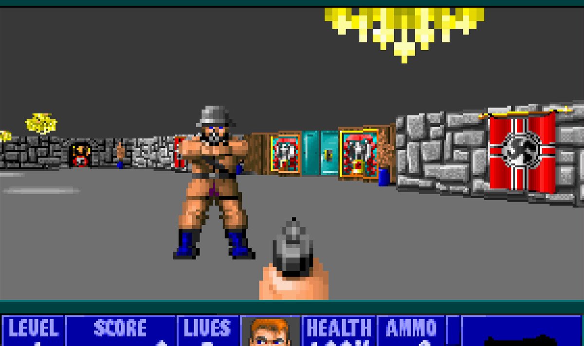 ekraanitõmmis (Wolfenstein 3D)