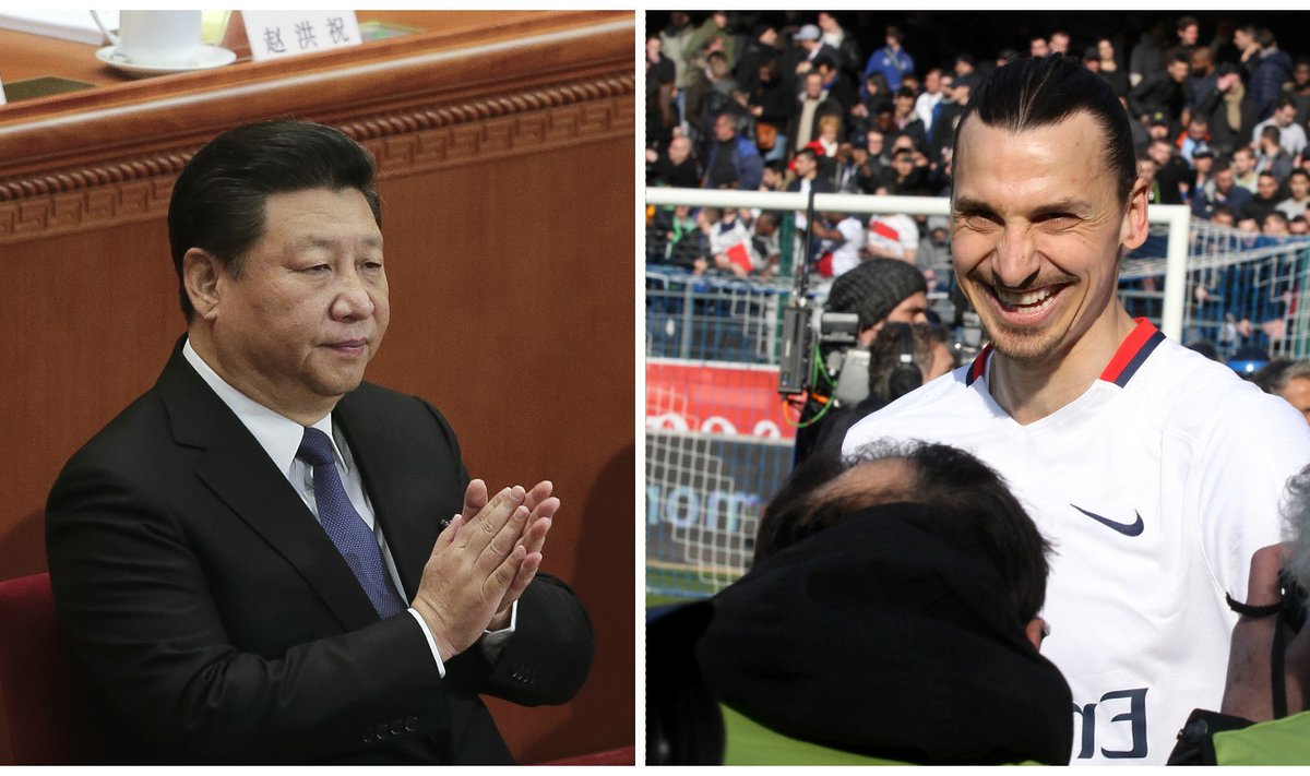 Kas Xi Jinping toob tõesti Zlatan Ibrahimovici Hiinasse?