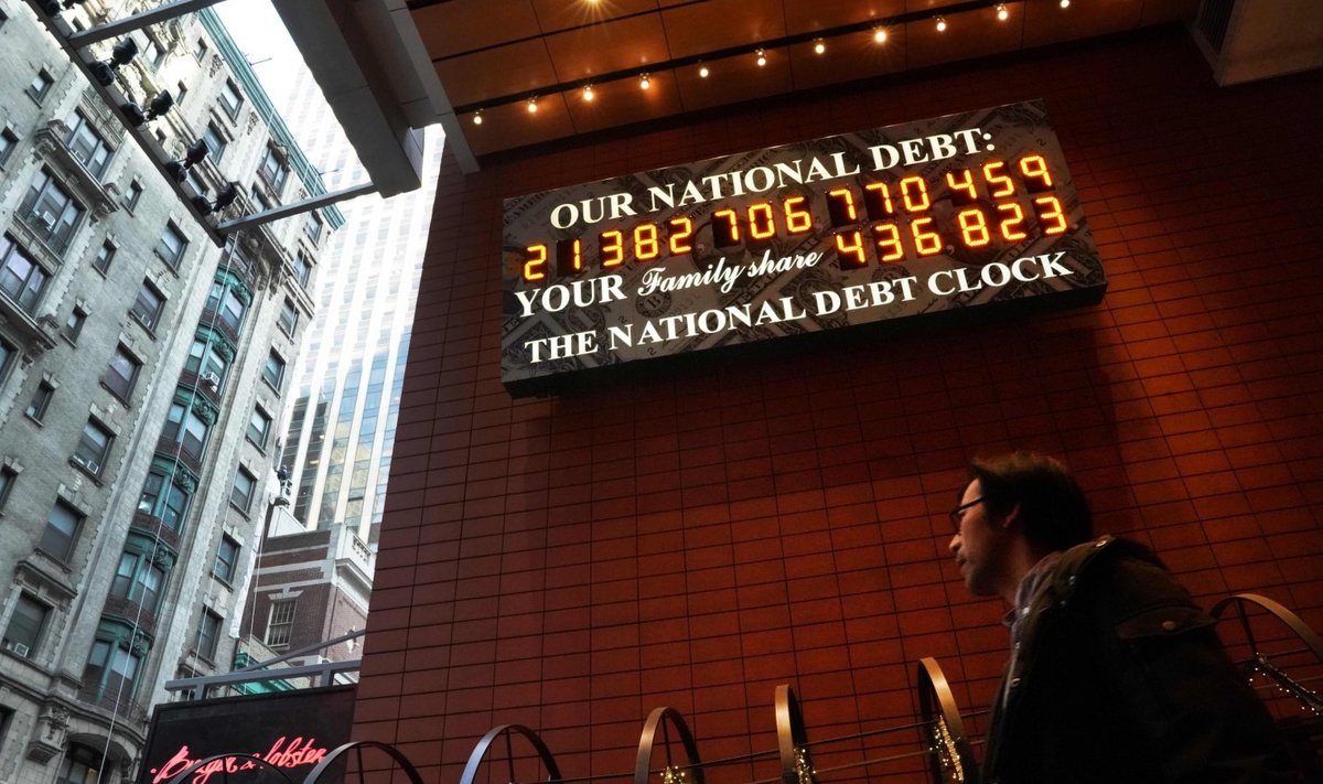 USA võlakella näit läinud aasta veebruaris