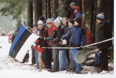 1999. aasta Otepää MK-etapi publik raja ääres.