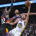 VIDEO | James möödus Kobe Bryantist, Curry vedas Warriorsi liidrite mängus võidule Sunsi üle