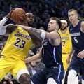 VIDEO | Kogenud ameeriklased mängisid kolmkduublite duellis eurooplased üle: Lakers rebis Mavericksil võidu käest