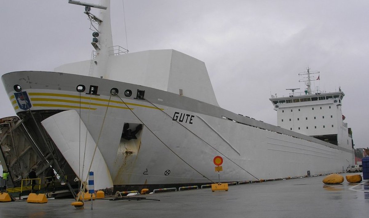 Parvlaev Gute seilab Paldiski-Kapellskäri vahel.