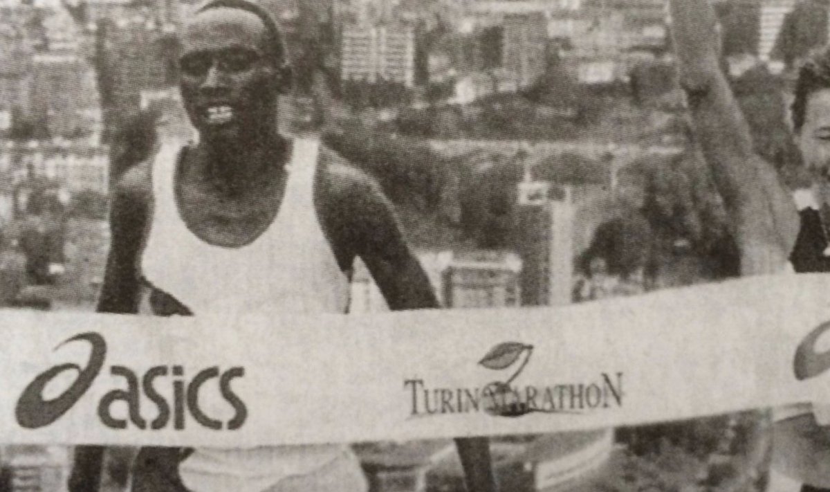 Jane Salumäe Torino maratonil 1997