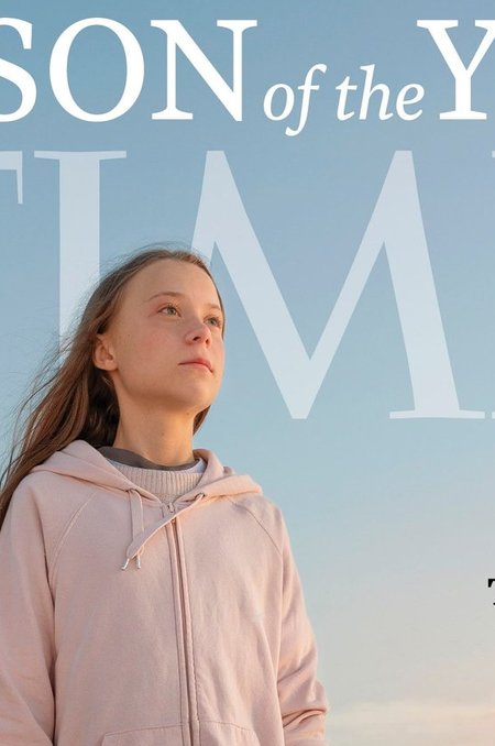 Greta Thunberg „Time’i” esikaanel