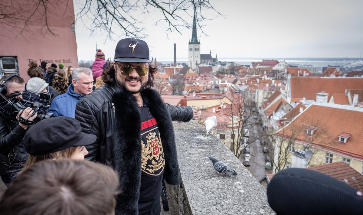 Filipp Kirkorov koos bändi Doredosega külastamas Tallinnat 25.03.2018.