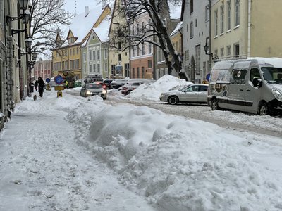 Сугробы в Таллинне