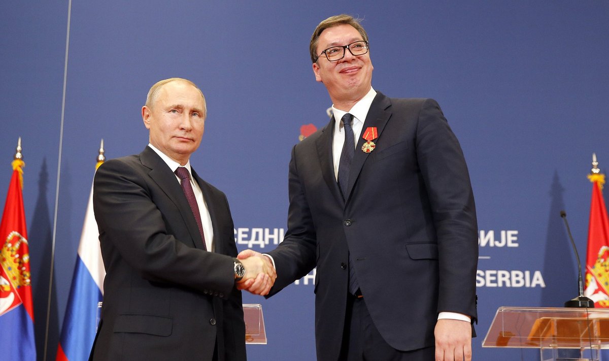 Venemaa president Putin ning Serbia president Vucic