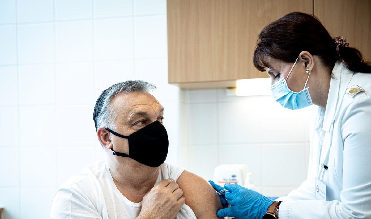 MITTE AINULT RAHASÜSTID: Ungari peaminister Viktor Orbán lasi end veebruari lõpus vaktsineerida koroonaviiruse vastu Hiina Sinopharmi vaktsiiniga.