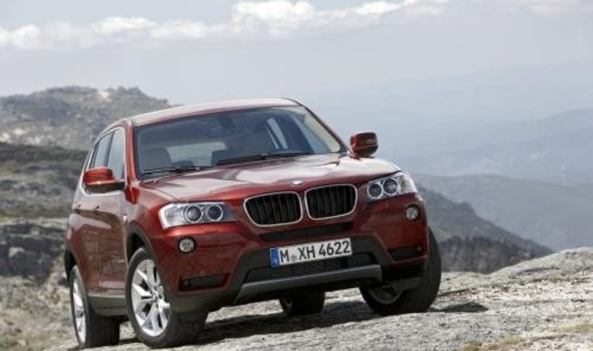 BMW X3 hülgas tahumatu disaini