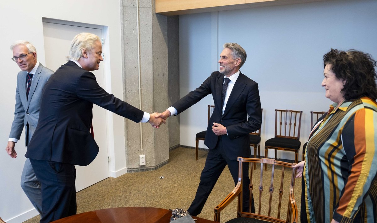 PVV juht Geert Wilders (vasakul) ja järgmine peaminister Dick Schoof