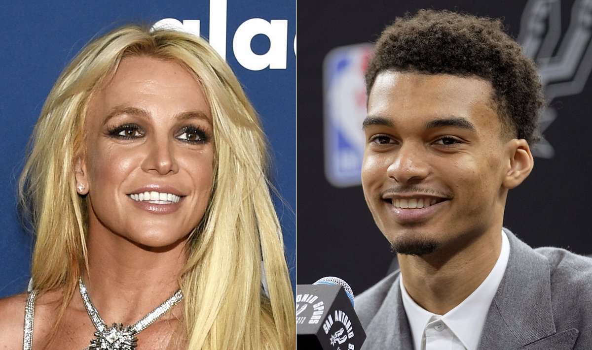 Popstaar Britney Spears ja NBA drafti esimene valik Victor Wembanyama on kistud skandaali.