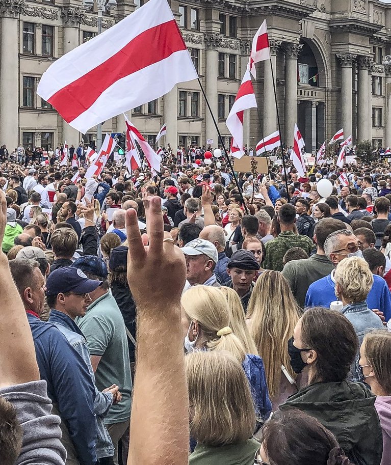 Minsk 23. augustil. Algul lasti meeleavaldustel Valgevenes toimuda suuremate takistusteta, ent seejärel algasid repressioonid.