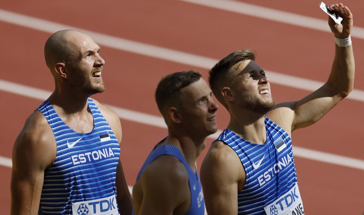 Karel Tilgal (vasakult), Johannes Ermil ja Janek Õiglasel on võimalus tuua Eestile olümpiamedal ning purustada kümnevõistluses rahvusrekord.