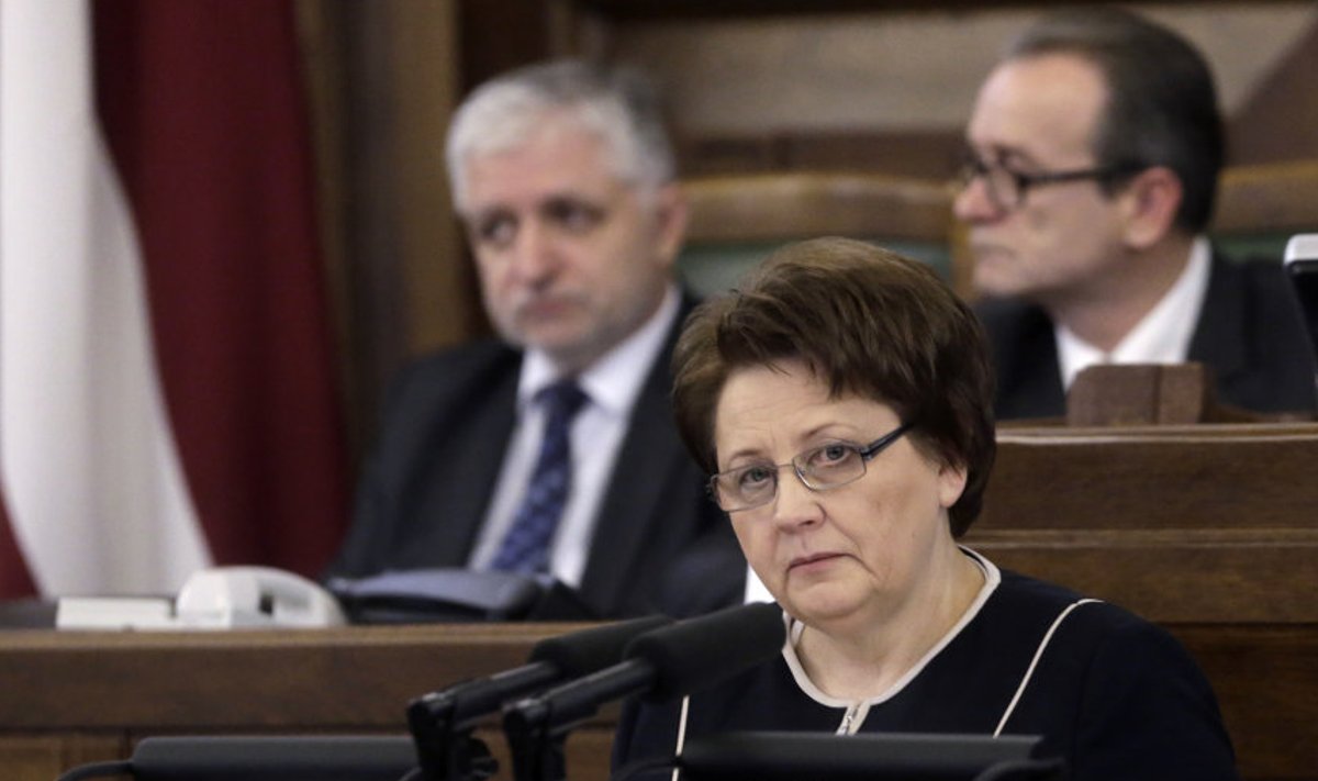 Läti peaminister Laimdota Straujuma